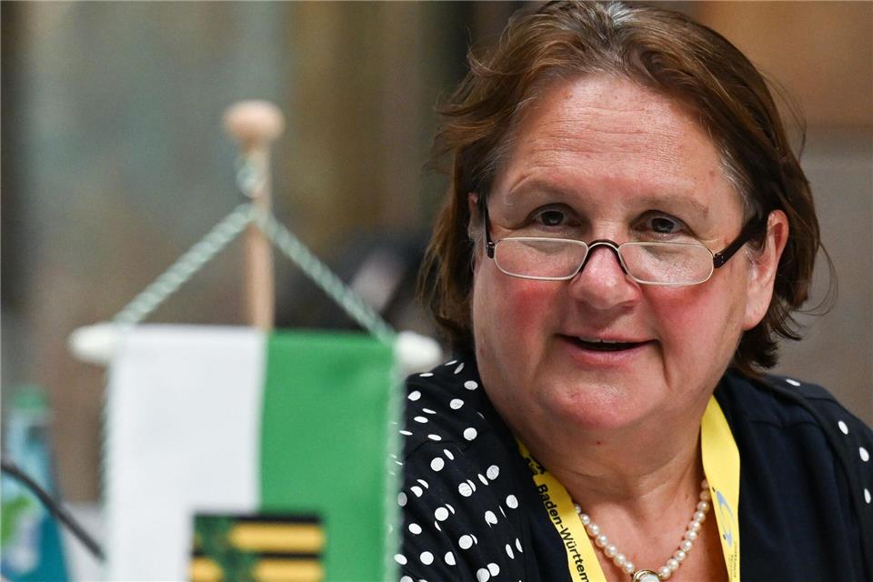 Sportministerin Theresa Schopper lobte die Arbeit der Trainer als Fundament des Sports und dessen gesellschaftlicher Rolle. (Archiv)Hendrik Schmidt/dpa