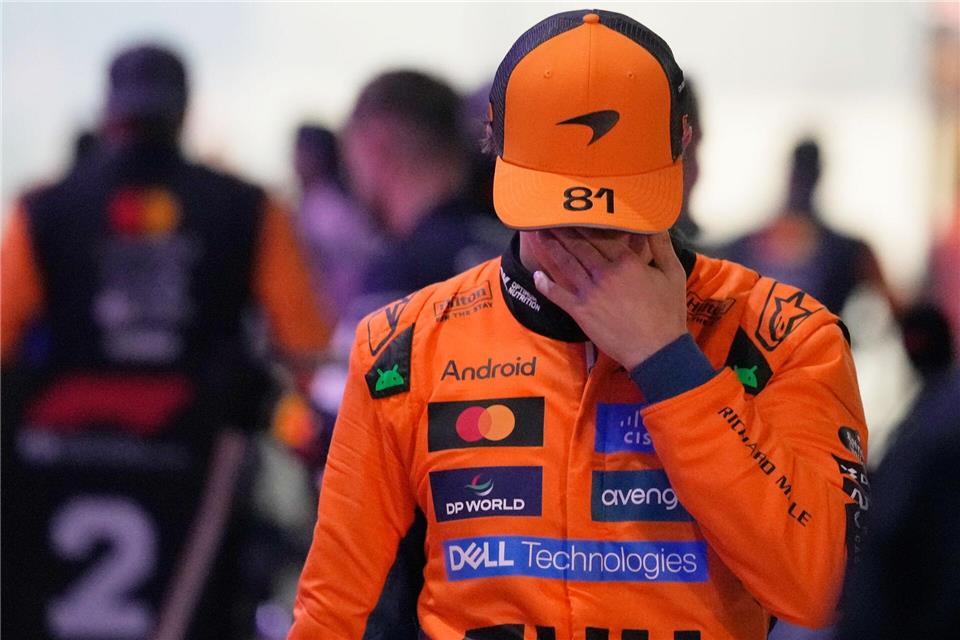 Sprachlos: Polesetter Oscar Piastri.Darko Bandic/AP/dpa