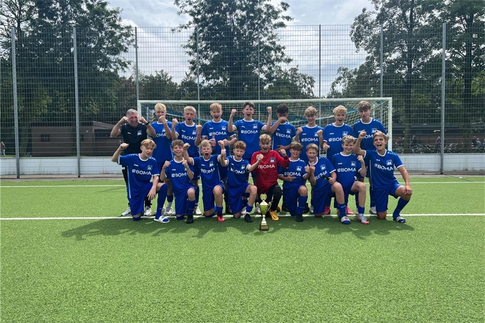 Stadtmeister 2023: Die C-Junioren von Westfalia Gemen.