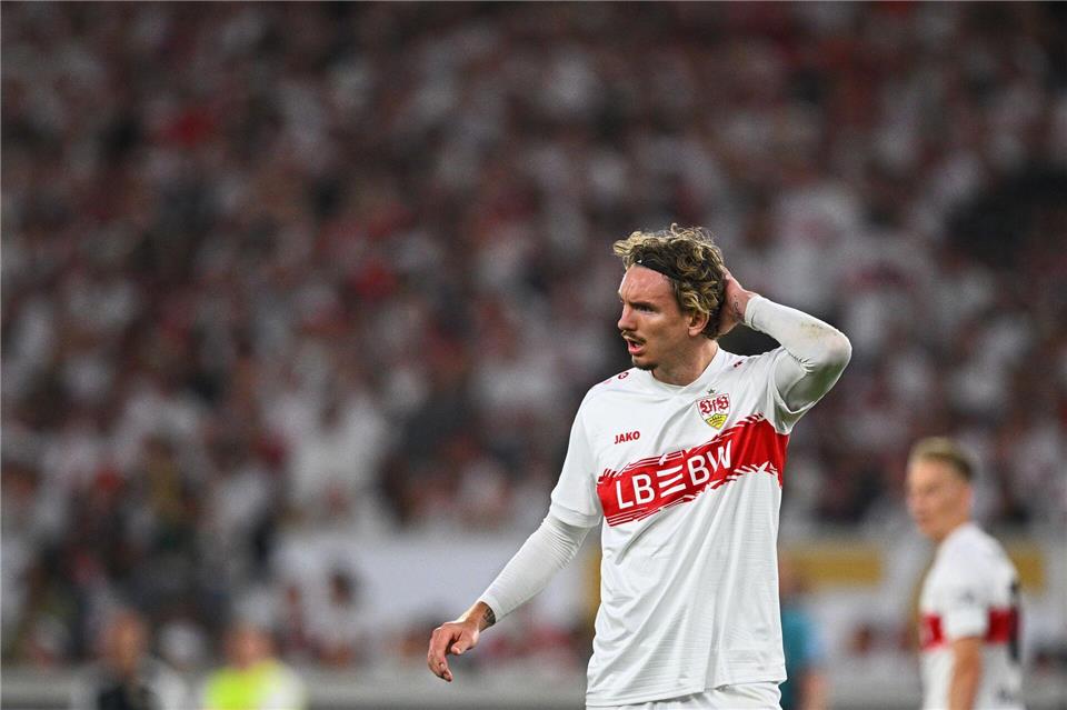 Stand beim Supercup im Fokus: Stuttgarts Stürmer Nick Woltemade.Tom Weller/dpa