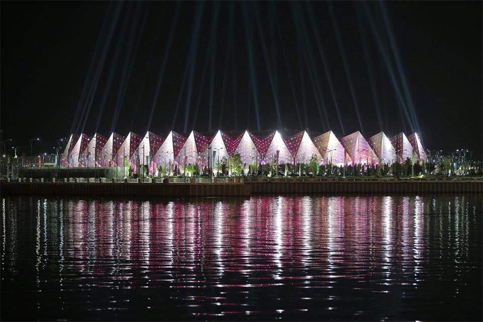 Standort für die Finalrunde: Die Crystal Hall in Baku. (Archivbild)picture alliance / dpa