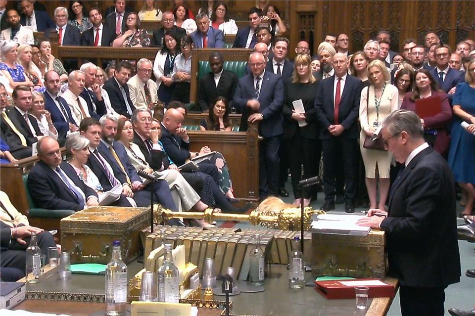 Starmer erlebte seine letzte Fragestunde im britischen Parlament.House Of Commons/Uk Parliament/PA Wire/dpa