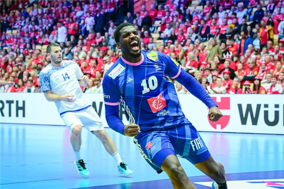 Starspieler Dika Mem war bester Spieler bei den Franzosen. Sina Schuldt/dpa