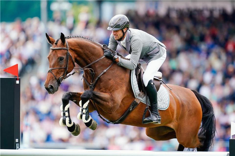 Startet im Großen Preis von Borken am Pfingstmontag: Olympiasieger Christian Kukuk aus dem Stall von Ludger Beerbaum, Riesenbeck (hier auf Just Be Gentle).