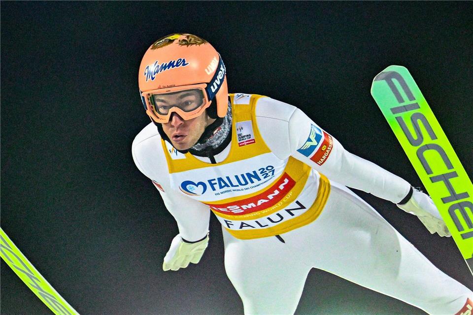 Stefan Kraft kehrt in Kürze als frischgebackener Vater in den Skisprung-Weltcup zurück. (Archivbild)Fredrik Sandberg/TT/TT News Agency/AP/dpa