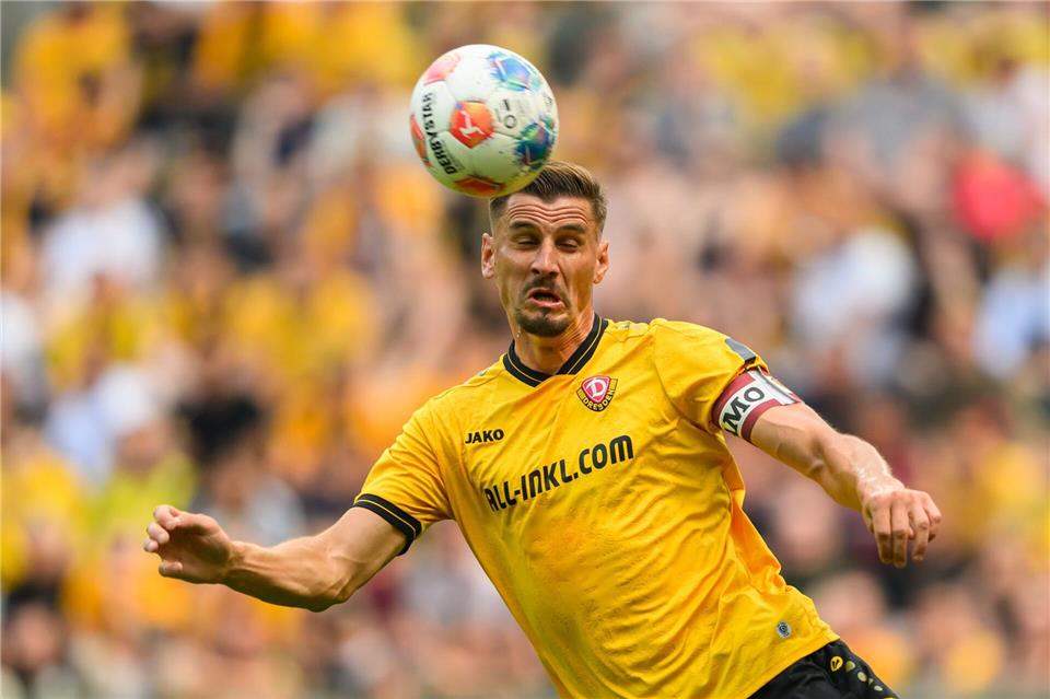 Stefan Kutschke (Dynamo Dresden) beendet zum Saisonende seine Karriere. (Archivbild)Robert Michael/dpa