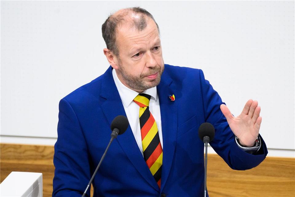 Stefan Marzischewski-Drewes zog 2022 als AfD-Spitzenkandidat in den niedersächsischen Landtag ein. (Archivbild)Julian Stratenschulte/dpa