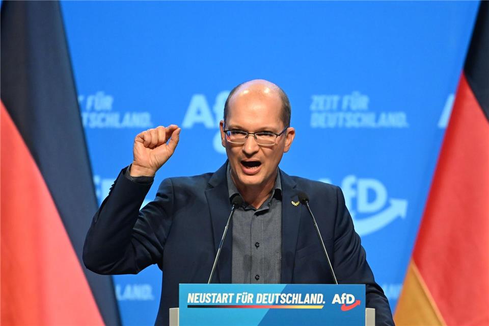 Stefan Möller ist ein Vertrauter von Björn Höcke und wurde beim Bundesparteitag der AfD zum stellvertretenden Bundessprecher der Partei gewählt. (Archivbild)Katharina Kausche/dpa