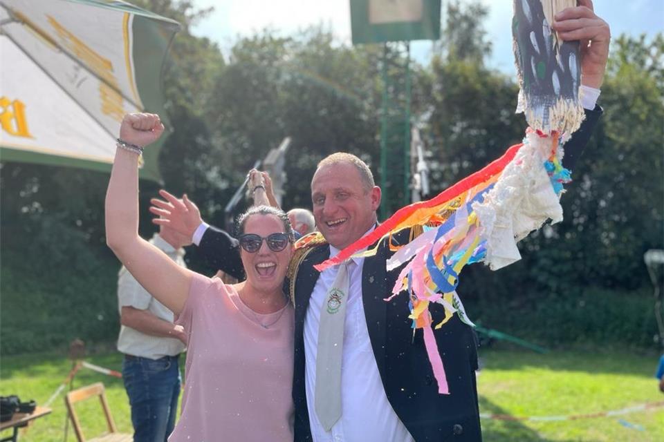 Stefanie Böing und Stefan Hüls regieren das kommende Jahr die Weseker Schützen. 