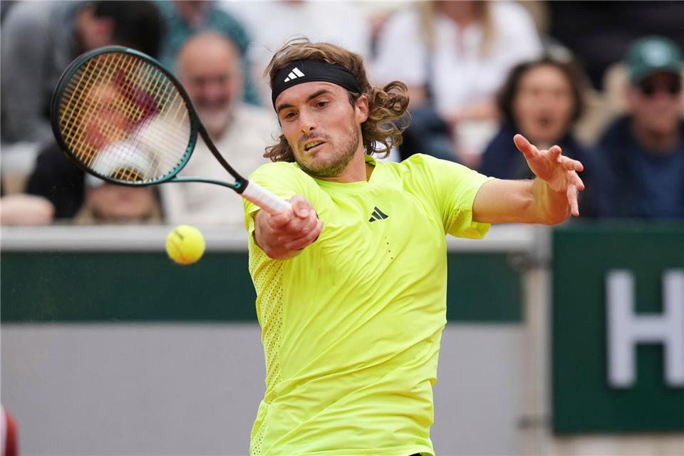 Stefanos Tsitsipas schlägt erstmals in München auf. (Archivbild)Aurelien Morissard/AP/dpa