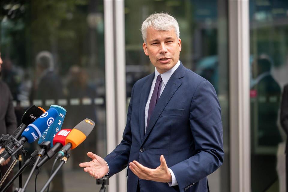 Steffen Bilger vertrat die Fraktion in der CDU-Präsidiumssitzung - das war bisher Jens Spahns Aufgabe.Michael Kappeler/dpa