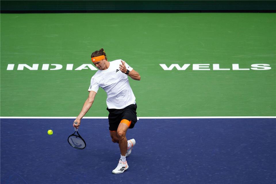 Steht im Achtelfinale von Indian Wells: Alexander Zverev. (Archiv-Foto)Maximilian Haupt/dpa