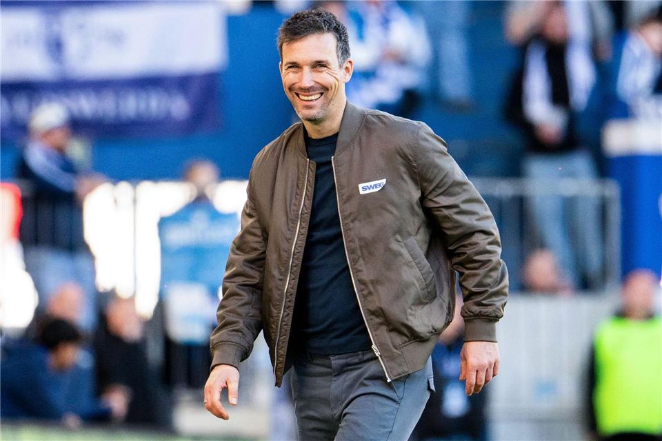 Steht vor seinem letzten Spiel als KSC-Trainer: Christian Eichner. (Archivbild)Julius Frick/dpa