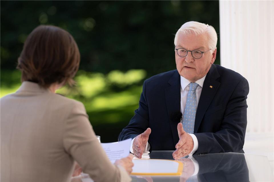 Steinmeier: Landtagswahl in Sachsen-Anhalt noch nicht entschieden. Ben Knabe/ZDF/dpa