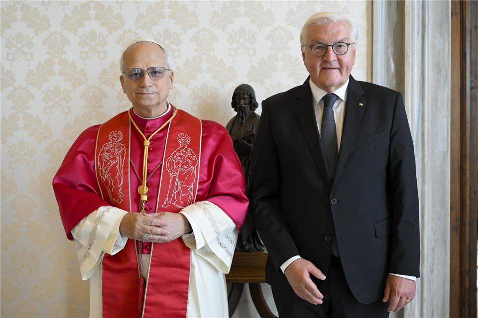 Steinmeier sieht den Papst und Vatikan als wichtige Vermittler in internationalen Konflikten. Vatican Media/IPA via ZUMA Press/dpa