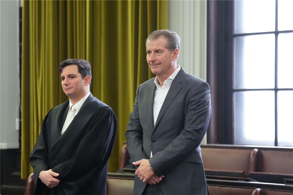 Stephan Hensel, der Vater der Kinder, ist im Prozess gegen seine Ex-Frau Christina Block Nebenkläger.Marcus Brandt/Pool dpa/dpa