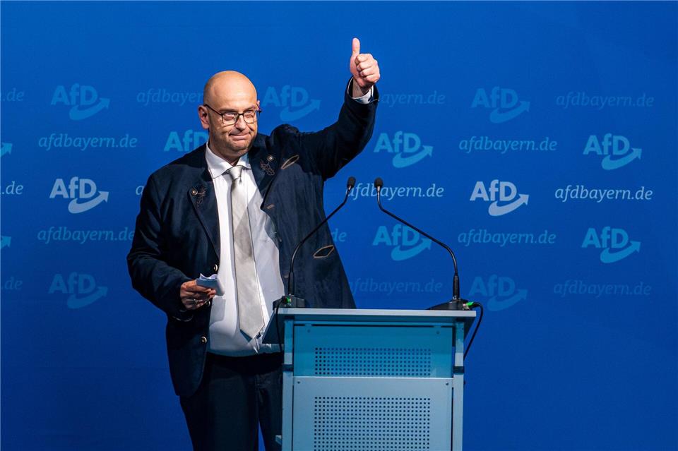 Stephan Protschka bleibt AfD-Landesvorsitzender.Armin Weigel/dpa