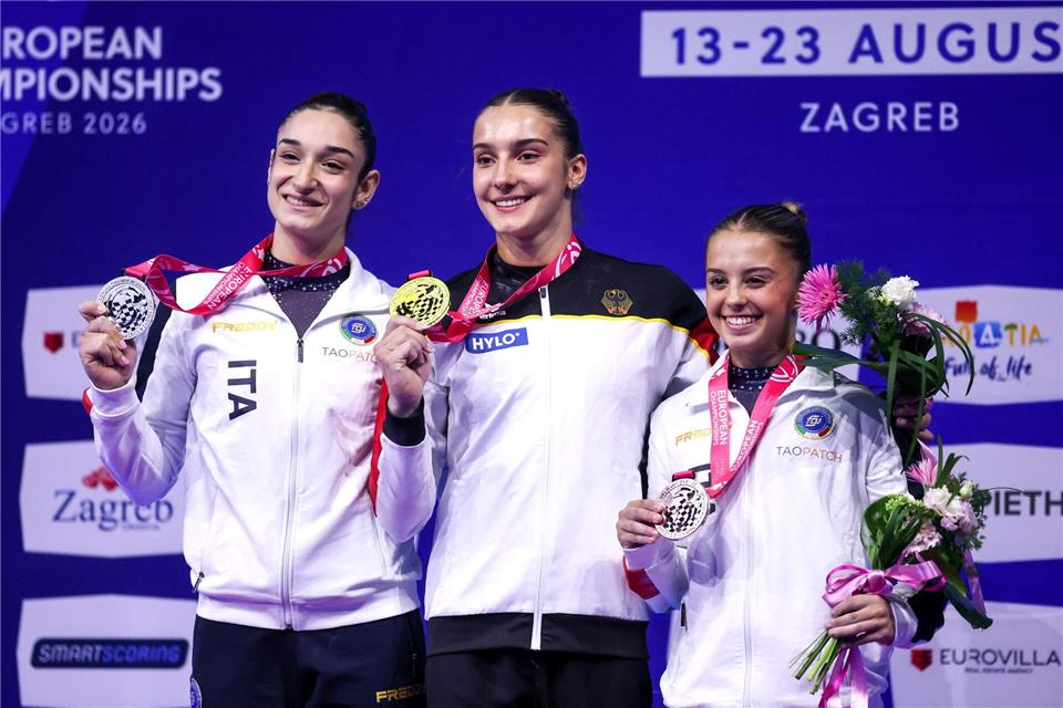 Stolzes Lächeln: Helen Kevric mit ihrer Goldmedaille.picture alliance / PIXSELL