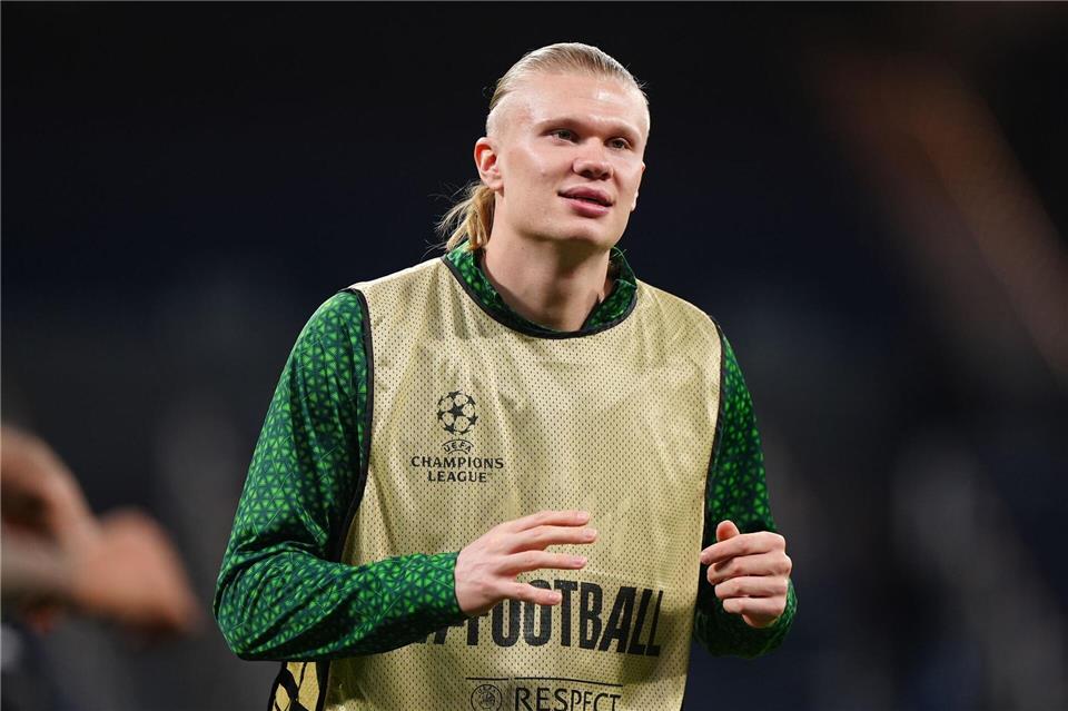 Stürmerstar Erling Haaland hat ein ziemlich teures Buch gekauft. (Archivbild)Bradley Collyer/PA Wire/dpa