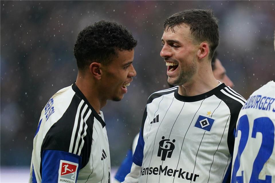 Stützt seinen Kapitän: HSV-Mittelfeldspieler Jonas Meffert. Marcus Brandt/dpa