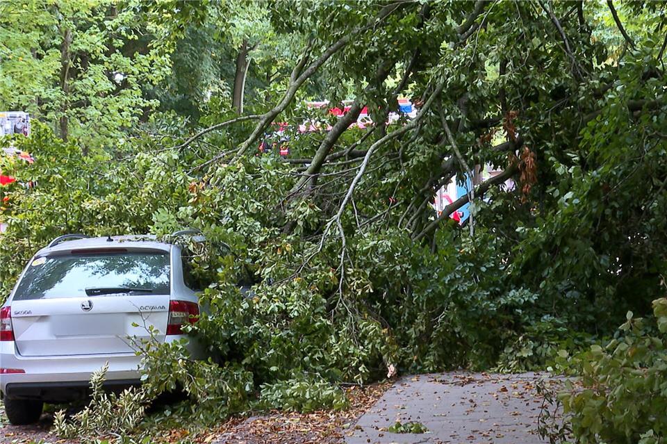 Sturm, Hagel und Blitz richteten vergangenes Jahr in Hamburg deutlich weniger Schäden an Autos an. (Archivbild)Fabian Höfig/News5/dpa