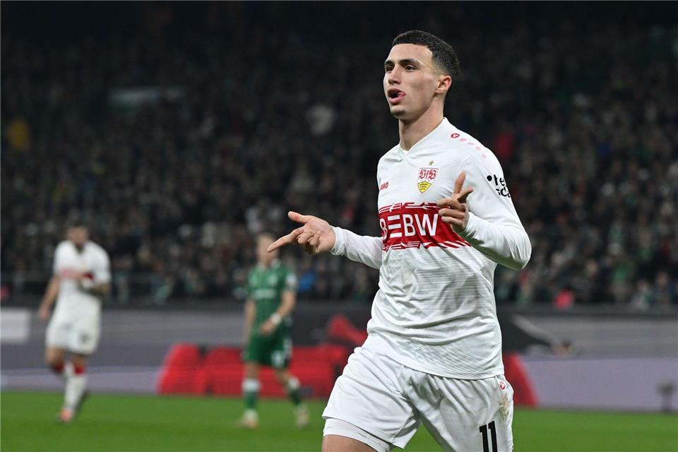 Stuttgarts Bilal El Khannouss wird dem VfB Stuttgart eine Weile fehlen.Carmen Jaspersen/dpa