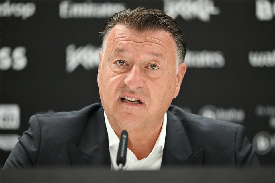 Stuttgarts Turnierdirektor Edwin Weindorfer kritisiert die mangelnde Unterstützung der Stadt Stuttgart für das Tennis-Event.Marijan Murat/dpa