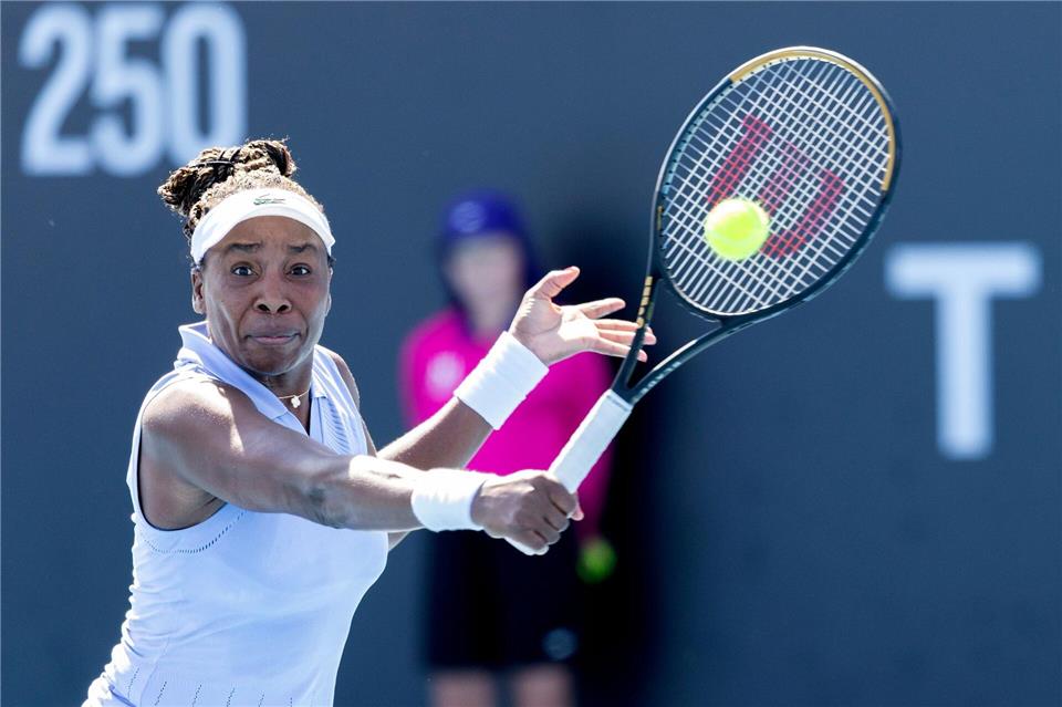 Sucht noch nach der Form in 2026: Venus WilliamsChris Kidd/AAP/dpa