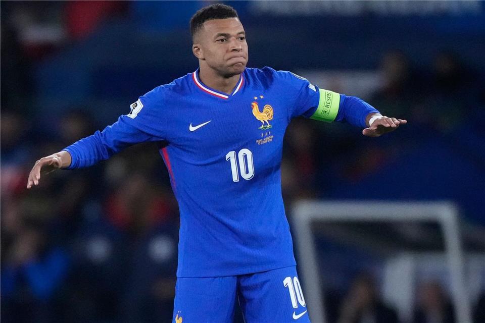 Superstar Kylian Mbappe traf zur 1:0-Führung für Frankreich.Michel Euler/AP/dpa