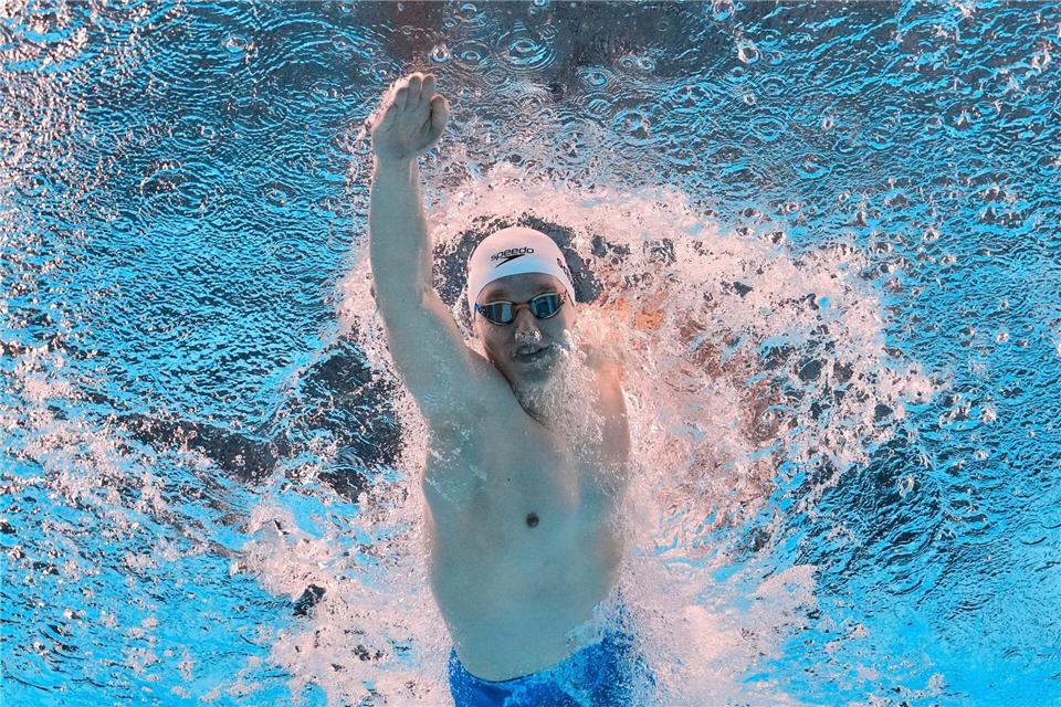 Sven Schwarz schwamm in Berlin am Europarekord vorbei.Lee Jin-man/AP/dpa