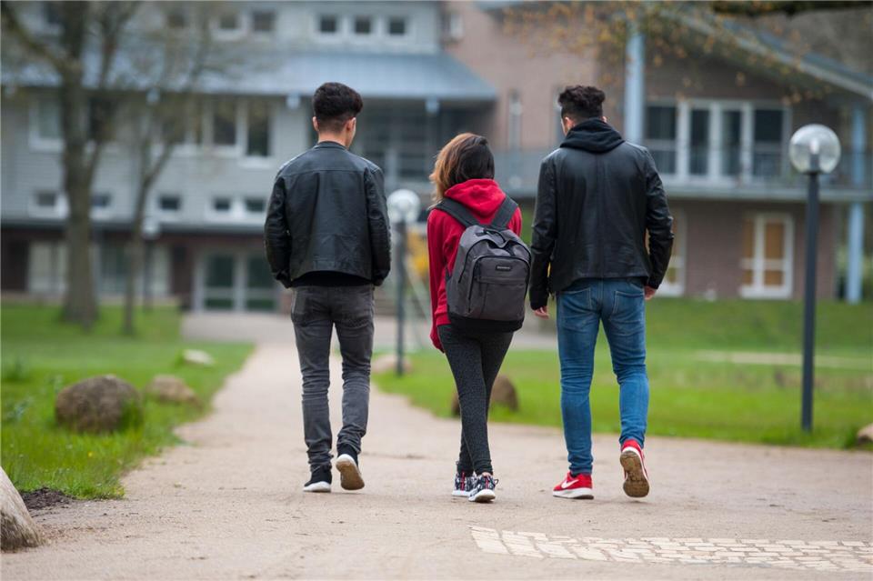 Syrische Geflüchtete auf dem Schulweg. (Archivfoto aus Niedersachsen)picture alliance / dpa