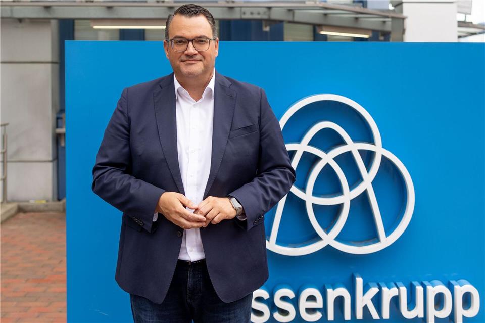 TKMS-Chef Oliver Burkhard freut sich über einen Milliardenauftrag von Deutschland und Norwegen. (Archivbild)Axel Heimken/dpa