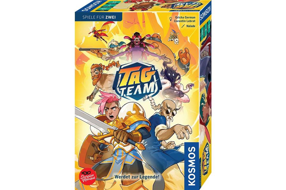 „Tag Team“ erinnert etwas an Video-Kampfspiele. Jeder hat zwei Kämpferinnen oder Kämpfer in seinem Team. Das Ziel ist es, einen der beiden Gegner besiegen und damit den Kampf gewinnen.Scorpion Masqué/Kosmos/dpa-tmn