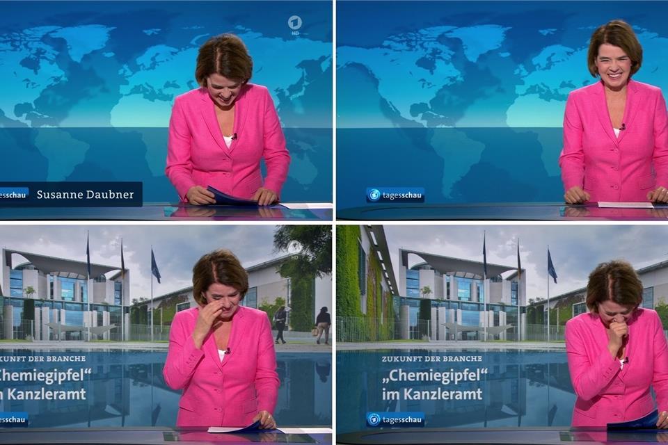 „Tagesschau“-Sprecherin Susanne Daubner wurde mitten in den Morgennachrichten von einem hartnäckigen Lachanfall heimgesucht.