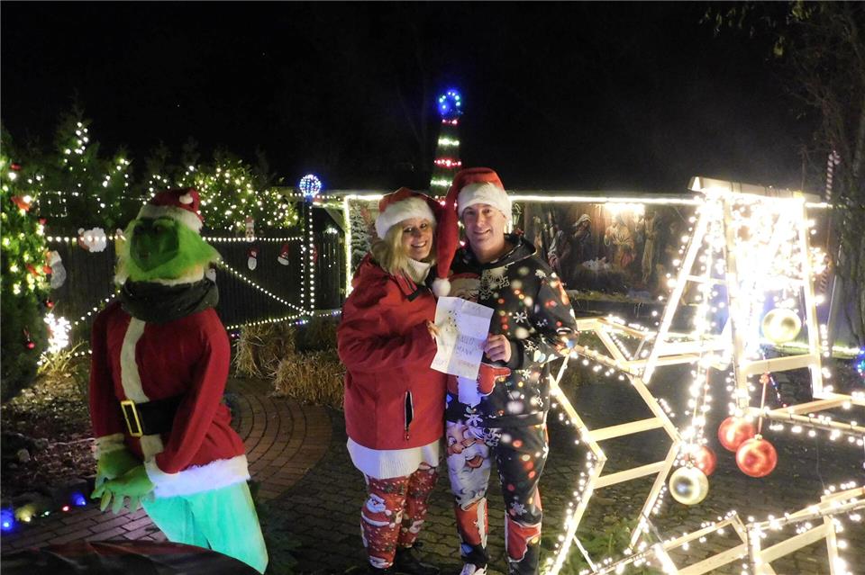 Tanja und Frank Hüning sind echte Weihnachtsfans.