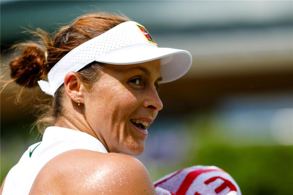 Tatjana Maria freut sich in Wimbledon auf ihre Zweitrunden-Partie.Frank Molter/dpa
