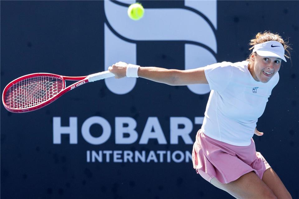 Tatjana Maria ist beim Turnier in Hobart ausgeschieden.Chris Kidd/AAP/dpa