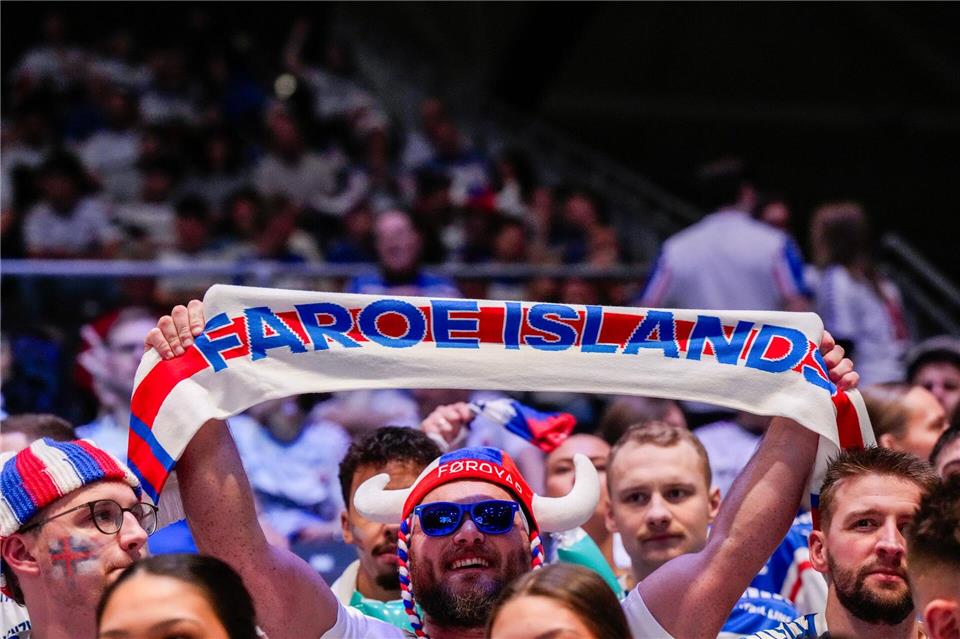 Tausende Handball-Fans der Färinger waren in Oslo.Cornelius Poppe/NTB/dpa