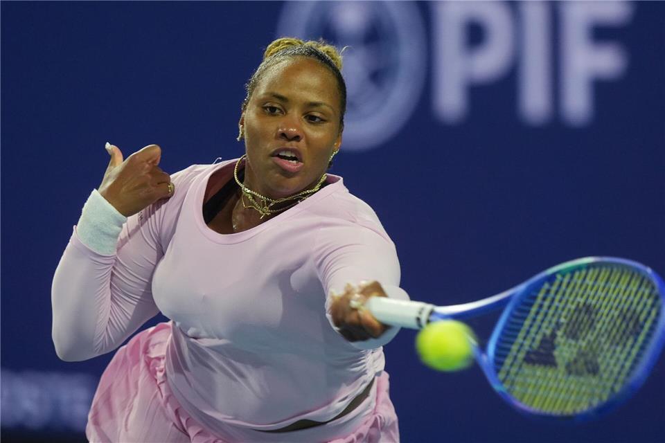Taylor Townsend gewann bei den US Open gegen Jelena Ostapenko.Marta Lavandier/AP/dpa