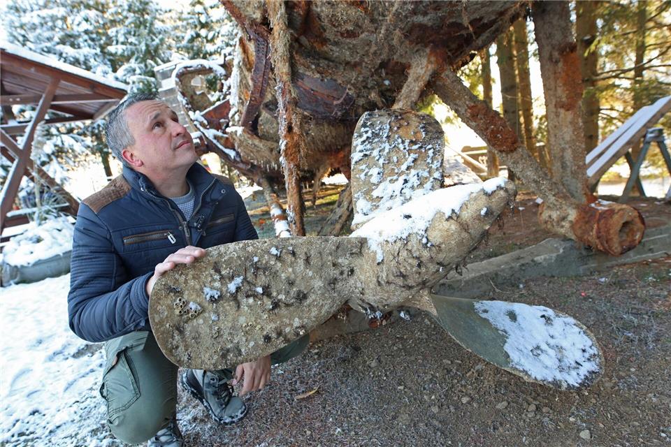Teile des U-Boots U16 werden ab 2026 im Fahrzeug- und Technikmuseum zu sehen sein.Matthias Bein/dpa