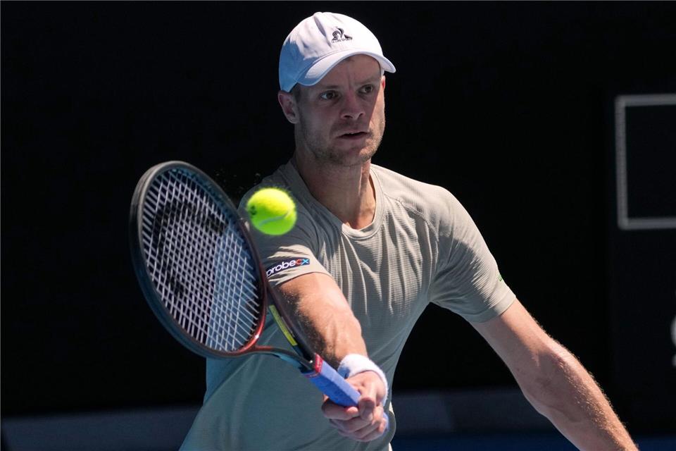 Tennisprofi Yannick Hanfmann steht in Chile im Finale. (Archivbild)Dita Alangkara/AP/dpa