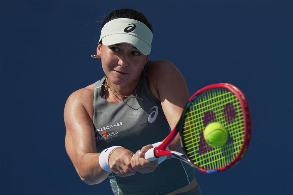 Tennisspielerin  Eva Lys erhält Tausende Hassnachrichten. (Archivfoto)Andy Wong/AP/dpa