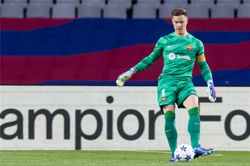 Ter Stegen äußerte sich vor den Fans.Gerard Franco/Zuma Press/dpa