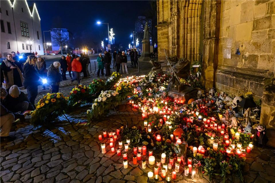 Terroristische Gewalt hat auch Sachsen-Anhalt getroffen, etwa beim Anschlag auf den Magdeburger Weihnachtsmarkt. (Archivbild)Hendrik Schmidt/dpa