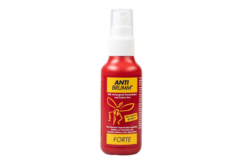 Testsieger: Das Spray „Forte“ von Anti Brumm bekam sowohl beim Mücken- als auch beim Zeckenschutz die Note „sehr gut“.Stiftung Warentest/dpa-tmn
