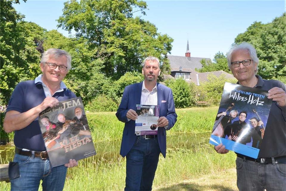 Theo Büning, Christian Reichelt und Karl-Heinz Elmer (von links) haben das Programm vorgestellt.