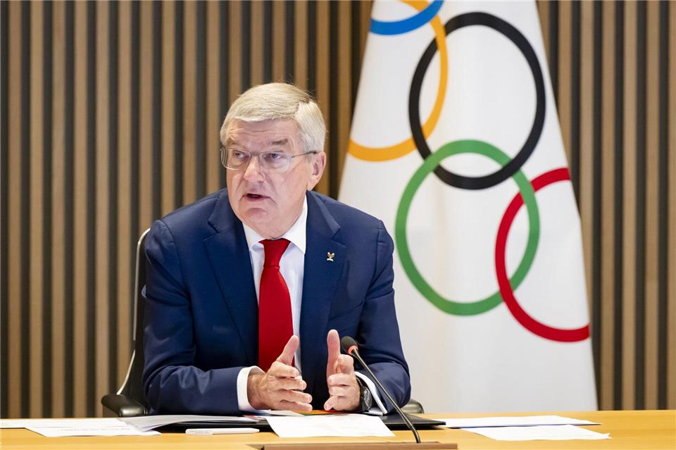Thomas Bach attackiert die scheidende Bundesregierung scharf.Jean-Christophe Bott/KEYSTONE/dpa