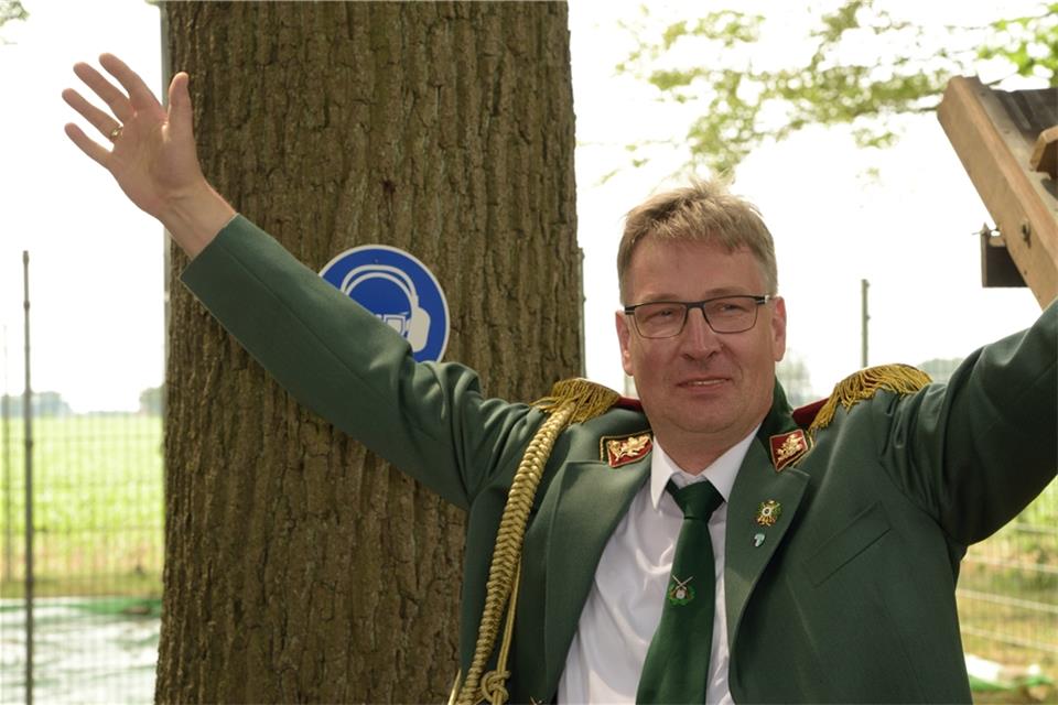 Thomas Baumeister ist Schützenkönig von Grütlohn.