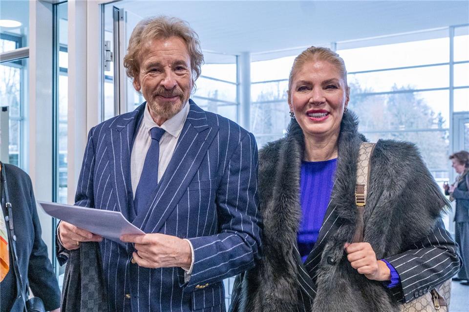 Thomas Gottschalk und Ehefrau Karina bei der „Menschen in Europa“-PreisverleihungArmin Weigel/dpa