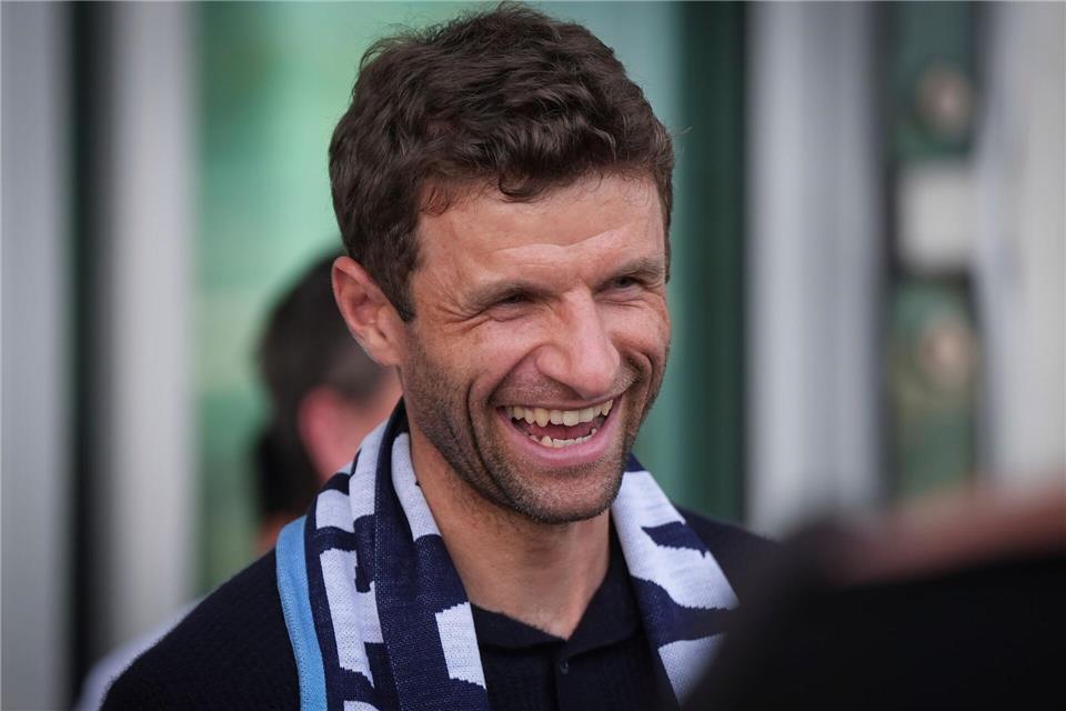 Thomas Müller bei der Ankunft in Vancouver.DARRYL DYCK/The Canadian Press/AP/dpa